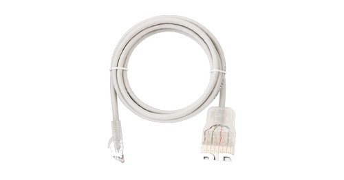 Коммутационный шнур NIKOMAX U/UTP 4 пары, Кат.5е (Класс D), 100МГц, 110-RJ45/8P8C, T568B, колпачок с защитой защелки, многожильный, BC (чистая медь), 