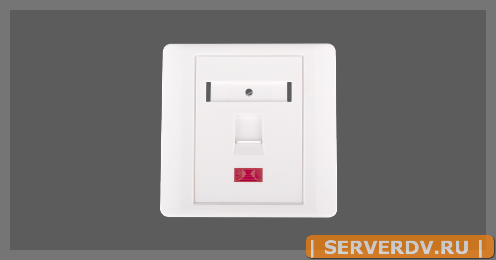 Настенная лицевая панель NETLAN под 1 модуль типа Keystone, с подрамником, со шторкой, белая, уп-ка 10 шт.