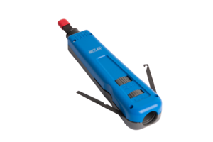 Инструмент NETLAN для заделки витой пары, ударного типа, 2 уровня регулировки силы удара, крепление Twist-Lock, нож 110/88 в комплекте