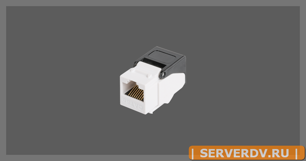 Модуль-вставка NIKOMAX типа Keystone, Кат.5е (Класс D), 100МГц, RJ45/8P8C, самозажимной, T568A/B, неэкранированный, белый - гарантия: 5 лет расширенна