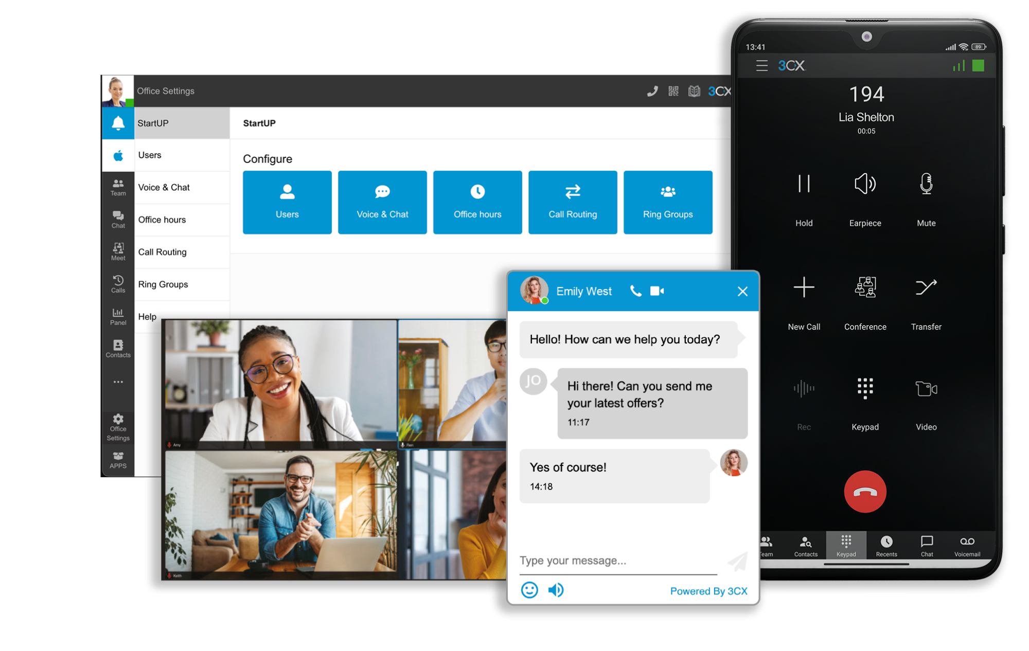 3CX DEDICATED ENTERPRISE 16 одновременных вызова