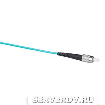 Шнур оптический коммутационный (патч-корд), FC-FC, симплекс (simplex), OM3, нг(А)-HF, бирюзовый (аква), 1,0 м (DR-222221), Datarex