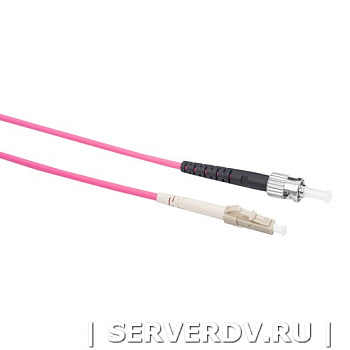 Шнур оптический коммутационный (патч-корд), LC-ST, симплекс (simplex), OM4, нг(А)-HF, маджента, 1,0 м (DR-220331), Datarex