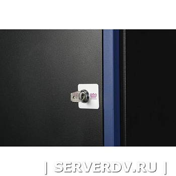 Шкаф настенный, телекоммуникационный 19", 9U 600х450, дверь металл, черный (DR-610111), Datarex