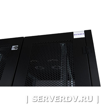 Шкаф напольный, телекоммуникационный 19", 42U 800х800, двойная передняя дверь перфорация, двойная задняя дверь перфорированная, черный (DR-759521), Da