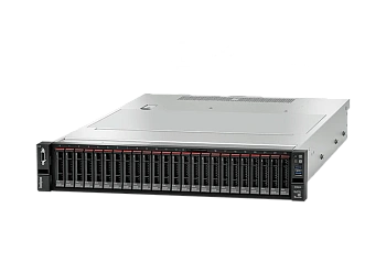 Сервер Lenovo SR655 AMD EPYC 7453 (28C 2.75GHz 64MB Cache/225W) 32GB 3200MHz (1x32GB, 2Rx4 RDIMM), O/B, 940-8i, 1x1100W, Tooless Rails (7Z01A054EA)