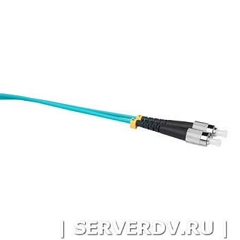 Шнур оптический коммутационный (патч-корд), FC-FC, дуплекс (duplex), OM3, нг(А)-HF, бирюзовый (аква), 1,5 м (DR-222262), Datarex