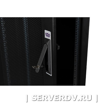 Шкаф напольный, телекоммуникационный 19", 20U 600х800, передняя дверь перфорация, задняя стенка перфорированная, черный (DR-721011), Datarex