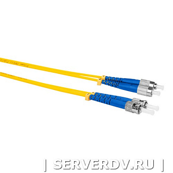 Шнур оптический коммутационный (патч-корд), FC-ST, дуплекс (duplex), OS2, нг(А)-HF, желтый, 7,0 м (DR-222346), Datarex