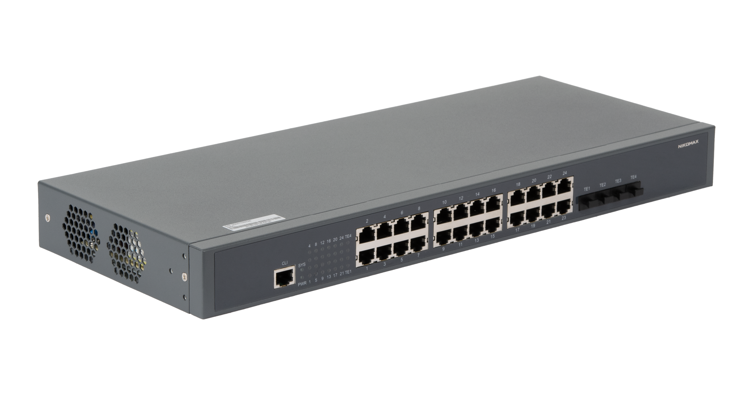 Управляемый коммутатор L2 GIGALINK 24 BASE-T 1000Mb/s портов, 4 Combo TX/SFP 1000Mb/s, 4 10G SFP+, 1