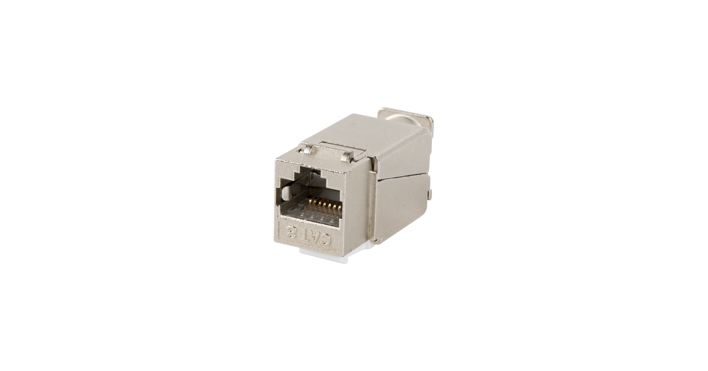 Модуль-вставка NIKOMAX типа Keystone, Кат.8.1 (Класс I), 2000МГц, RJ45/8P8C, самозажимной, T568A/B, полный экран, металлик - гарантия: 5 лет расширенная / 25 лет системная