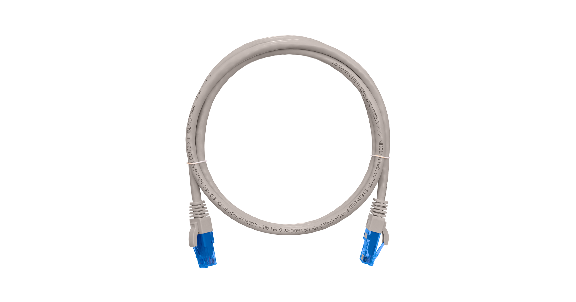 Коммутационный шнур NIKOMAX U/UTP 4 пары, Кат.6 (Класс E), 250МГц, 2хRJ45/8P8C, T568B, заливной, с защитой защелки, многожильный, BC (чистая медь), 24