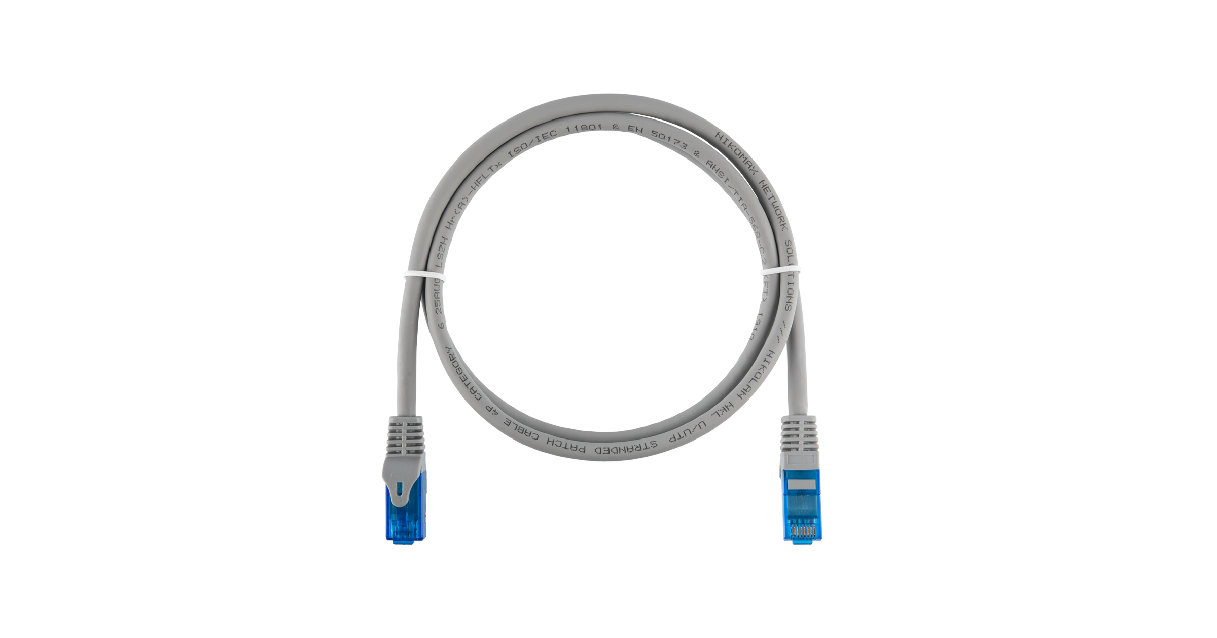 Коммутационный шнур NIKOMAX U/UTP 4 пары, Кат.6 (Класс E), 250МГц, 2хRJ45/8P8C, T568B, заливной, с защитой защелки, многожильный, BC (чистая медь), 25