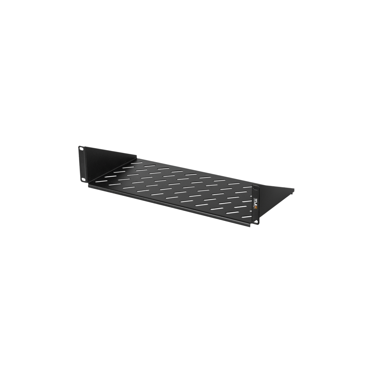 Полка фронтальная TLK, 19", 2U, глубиной 200мм, крепеж в комплекте, черная, TLK, TLK-SHFR-200-BK , гарантия 1 год