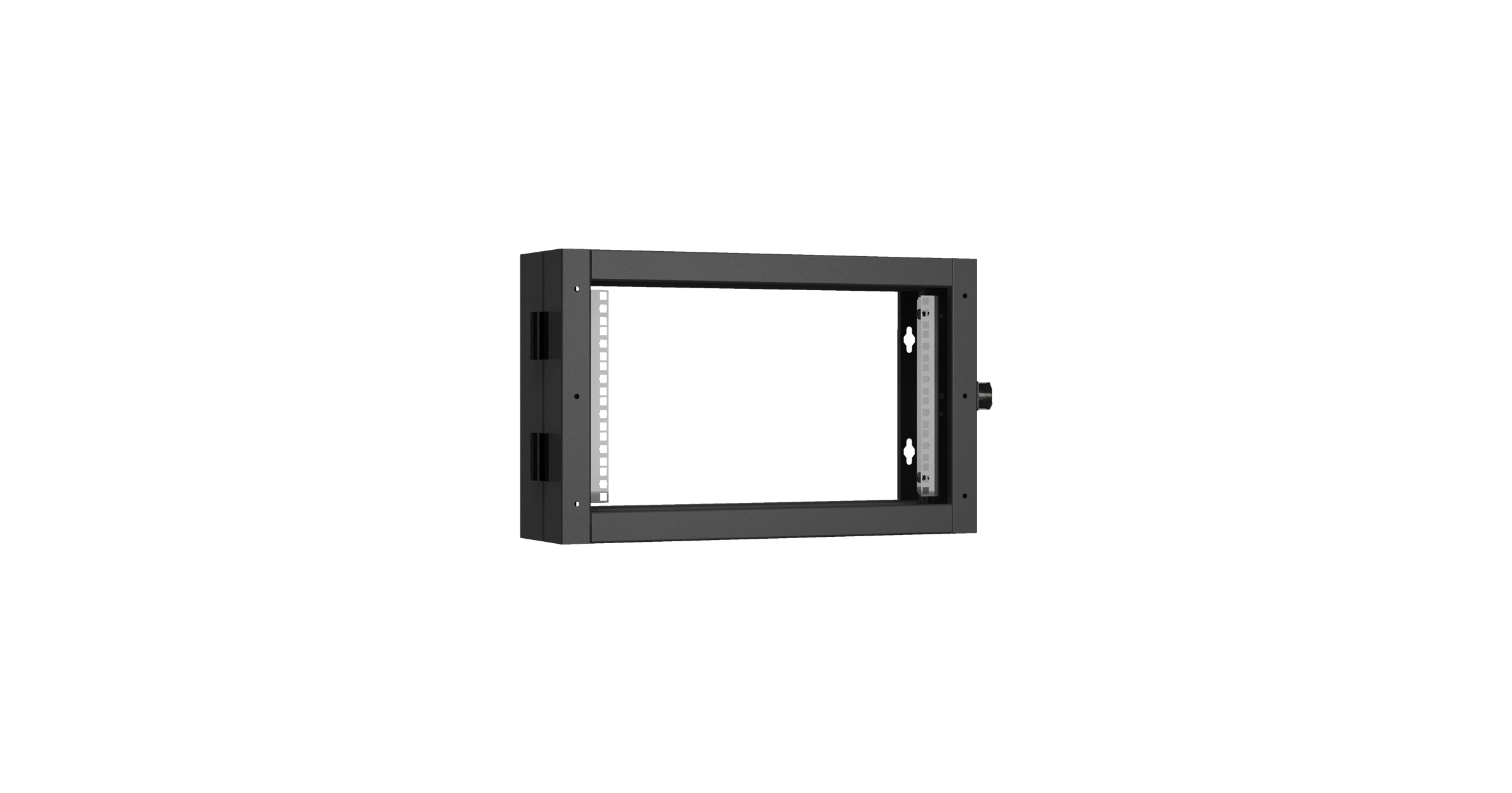 Пристенная поворотная секция TLK 19", 6U, Ш600хВ370хГ156мм, 1 пары L-образных монтажных направляющих, черный RAL 9005.