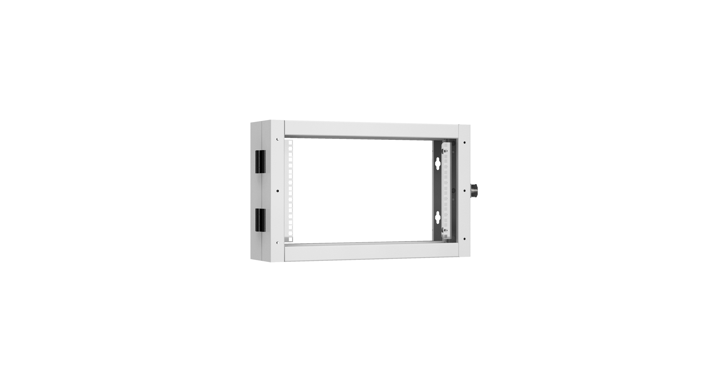 Пристенная поворотная секция TLK 19", 6U, Ш600хВ370хГ156мм, 1 пары L-образных монтажных направляющих, серый RAL 7035.