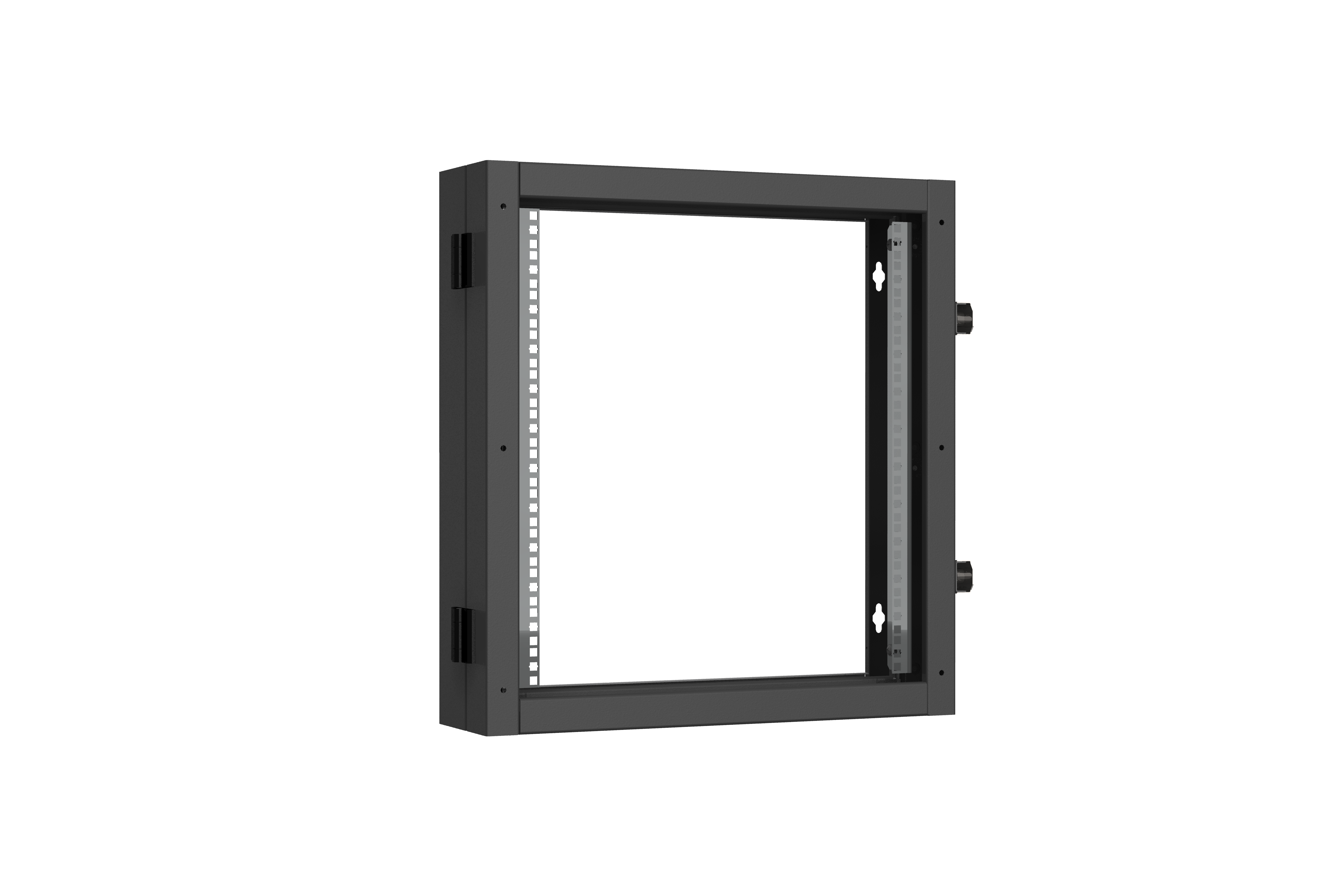 Пристенная поворотная секция TLK 19", 12U, Ш600хВ636хГ156мм, 1 пары L-образных монтажных направляющих, черный RAL 9005.
