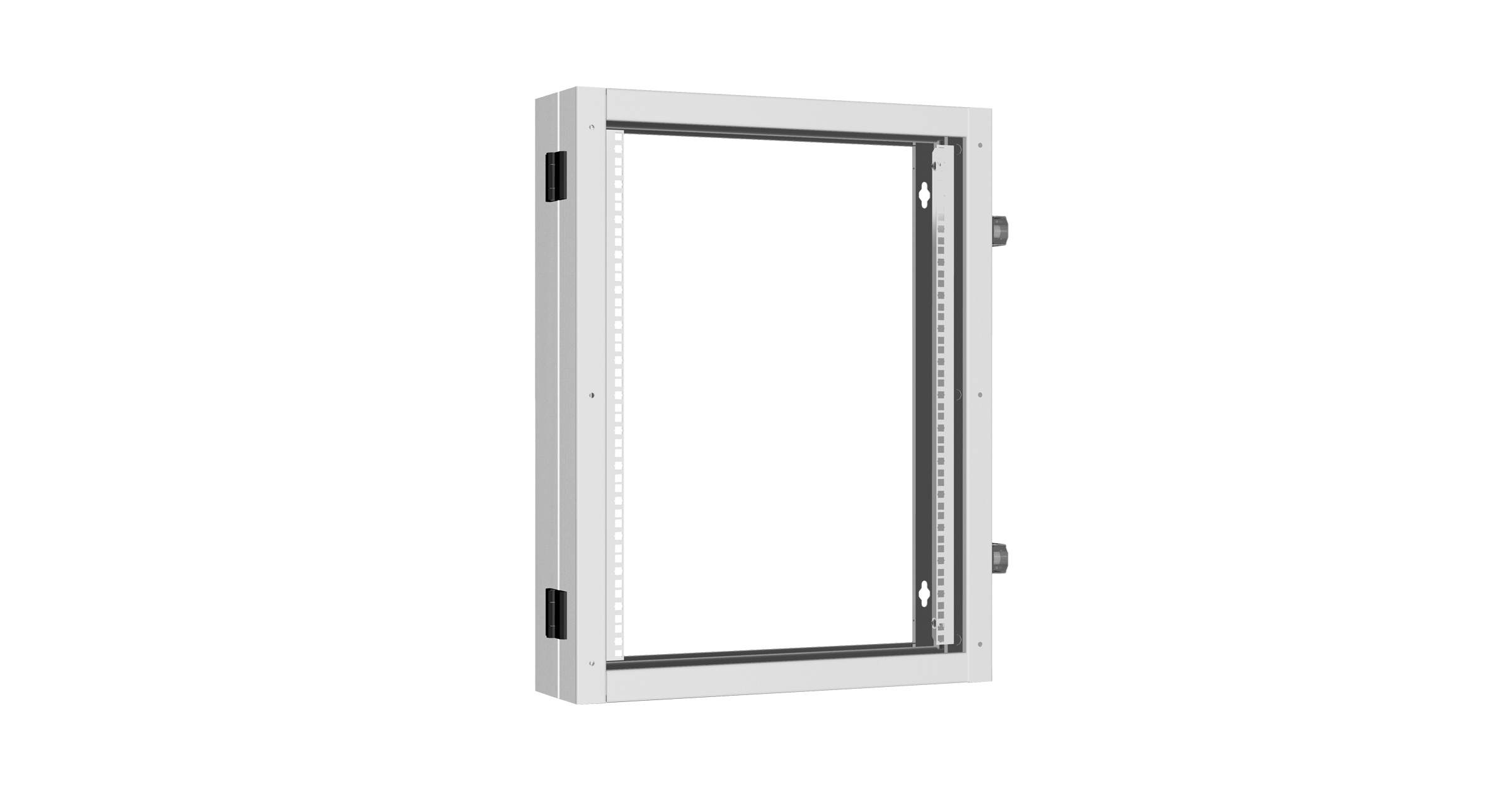 Пристенная поворотная секция TLK 19", 15U, Ш600хВ770хГ156мм, 1 пары L-образных монтажных направляющих, серый RAL 7035.